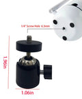 One Quarter Inch Swivel Mini Ball Head Tripod Mount For DSLR Cameras Camcorders Lights And Tripods With 360 Degree Rotation And Secure Grip 10 Pack ideal for 1/4-inch mounting