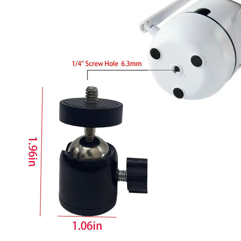 One Quarter Inch Swivel Mini Ball Head Tripod Mount For DSLR Cameras Camcorders Lights And Tripods With 360 Degree Rotation And Secure Grip 10 Pack ideal for 1/4-inch mounting