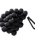 Wheel Center Caps And Lug Nut Covers Kit For Audi With Tire Screw Caps Anti Theft Bolts 24Pcs Plus Disassembly Tool For A1 A3 A4 A5 A6