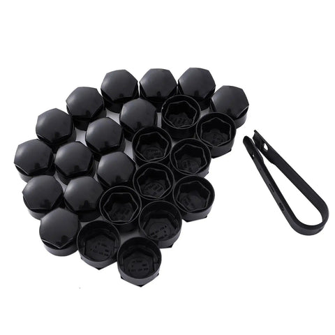 Wheel Center Caps And Lug Nut Covers Kit For Audi With Tire Screw Caps Anti Theft Bolts 24Pcs Plus Disassembly Tool For A1 A3 A4 A5 A6