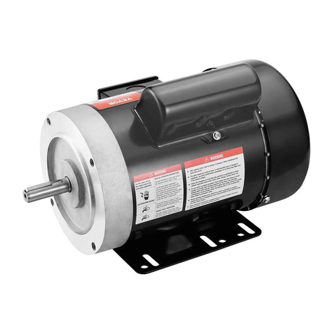 0.75 HP Electric Motor 1725 RPM 115 To 230 Volt Single Phase 56C Frame Five Eighths Inch Keyed Shaft Reversible CW CCW