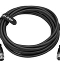 Coiled Heavy Duty M12 6 Pin A Coded Cable For Industrial Actuators And Sensors Waterproof IP Rated Male To Female Connector