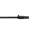 Extendable Pry Bar With 13.3 To 18.5 Inch Reach 14 Position Adjustable Angled Head For Maximum Leverage 180 Degree Indexable Head Chrome Vanadium Steel Heavy Duty Locking Pry Bar in flat position, entire length visible.