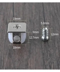 Two Piece Cam Lock Pins Kit 100 Pack Built In Cabinet Shelf Supports And Brackets For Easy No Sweat Furniture Assembly Interlocking Wood Panels