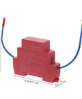 Keep Your Ride Sweet And Secure With This Self Activating Auto Fire Extinguisher Sticker Under The Hood Rapid Heat Detector Compact Fire Suppression Patch For Weekend Warriors in red with blue wire, measuring 8.5cm by 6.6cm.