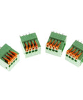 8 Pin 4 Position 2.54mm Pitch Screwless PCB Terminal Block Connectors For KF141R KF141V, ideal for secure PCB wiring.