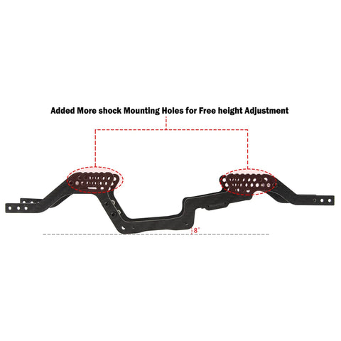 Lightweight Carbon Fiber LCG Chassis For TRX4M 1/18 RC Crawler Defender And Bronco Beefed Up Upgrade 8 Degree Bottom Incline