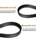 Replacement Belt Set For ProHeat 2X Revolution Pet Pro Carpet Cleaner Series That Fits 1986 1964 2007 And Deluxe Pet Pro Plus Models