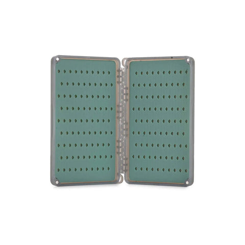 Open Daypack 2X Double Sided Fly Box For Fly Fishing, Recycled Polycarbonate Case Holds Up To 360 Flies, Blue Flies Not Included.