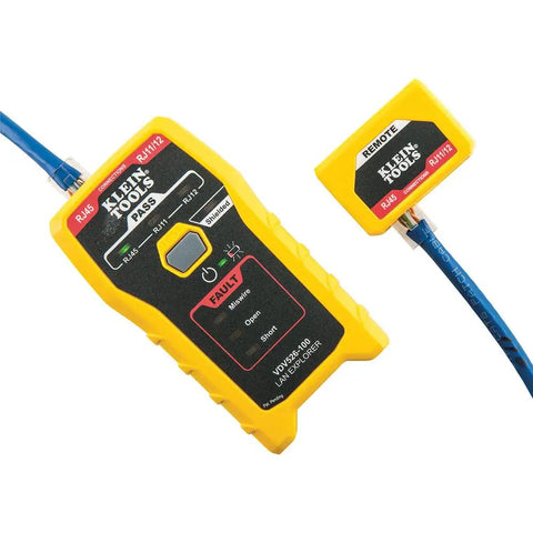 All In One Cable Tester Kit For RJ11 RJ12 RJ45 With LAN Testing Pass Thru Crimper CAT6 CAT5e Plugs And Strain Relief Boots 5 Piece Pro Set device