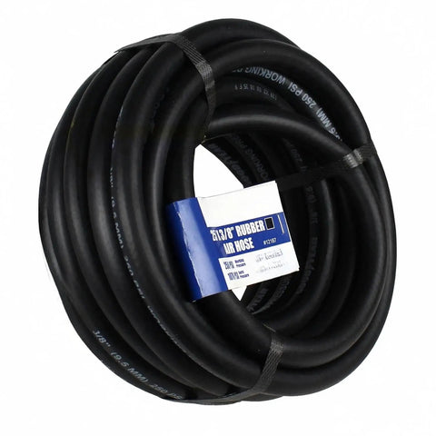 Built Tough 25 Foot Rubber Air Hose For Auto Mechanics And Garage Crews Smooth High Pressure Pneumatic Tubing 3/8 Inch