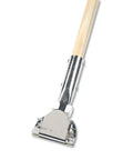 Premium Clip On Dust Mop Handle Featuring Slick Swivel Design And Rock Solid Zinc Steel Hardware With Double Lacquered Wood Grip.