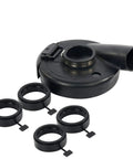 7 Inch Vacuum Dust Shroud Cover For Angle Grinder Hand Grinder Convertible Easy Install Dust Control For Cement Stone Concrete Iron Core