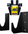 Wall Mount Floor Jack Stand Rack Organizer For Car Hydraulic Trolley Jacks Storage Brackets with black heavy-duty steel design