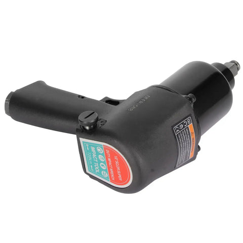 1/2 Inch Air Impact Wrench With Alloy Steel Body And Double Hammer Mechanism, showing handle and operating switch.