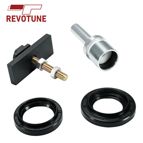 Heavy Duty CV Axle Bearing Puller and Seal Kit for Toyota 8 Clamshell Differential Compatible 4Runner 03 18 Tacoma 05 18 FJ Cruiser 07 14 Plus Seals Replaces 18195 90311 47013 90311 47027 Pro Tool for DIY Guys Fixing Your Ride Skip Shops Save Cash black bearing puller and seals