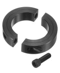 4 Pack Double Split Clamp On Shaft Collar For 2 Inch Shaft With 3 Inch Outside Diameter And Eleven Sixteenths Inch Thickness Made From Number 45 Steel With Black Oxide Finish Set Screw Style Axle Collar Clamp For Heavy Duty Machinery