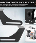 Two Pack Bench Grinder Tool Rest Brackets Nine Point Eight Four Inch Steel Protective Rest For Bench Grinder Polisher