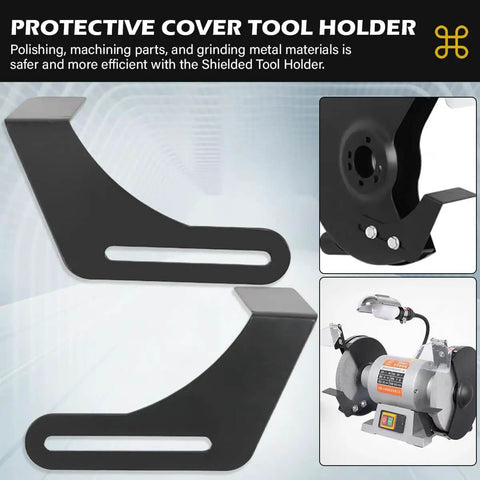 Two Pack Bench Grinder Tool Rest Brackets Nine Point Eight Four Inch Steel Protective Rest For Bench Grinder Polisher