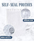 Self Seal Bubble Pouches 7.5x8 Inch 50 Pack Cushioning Bags For Moving And Shipping Fragile Items Pro Grade Bubble Wrap