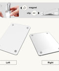 Clear Acrylic Sun Visor Photo Holder Clip For Cars Universal Magnetic Photo Clip for personalized car decor, transparent 2.4x3.5 inch