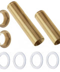 Cool Brass Pipe Fitting Lock Nut Kit With 10 Hex Female Thread Parts For Sink And Faucet Repair Plus Gas Water Oil Connection Seals That Stop Leaks Dead For Your Plumbing Needs, brass lock nuts, threaded tubes and white seals