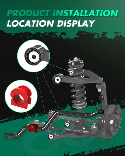 Front Lower Control Arm Bushing For Jeep Cherokee 1984 Through 2001 Replacement Kit K3128 With Quiet Ride And Durable Wear Resistant Performance For Smooth Handling And Easy Bolt In Fit, suspension install diagram