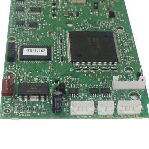 Premium Heavy Duty Motherboard Replacement For Zebra Lp2824 And Tlp2824 Plus Barcode Printers circuit board close-up with connectors.