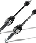 Rear Left And Right CV Axle Shaft Set For Ford Escape 2013 2019 Two Piece NCV11168 CV Joint Shaft With 25 Spline Inner And 27 Spline Outer Plus Axle Nut Included Durable Heavy Duty Performance Ready For Installation. Pair of rear CV axle shafts with boots and axle nuts