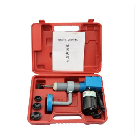 Must Have 220V Electric Valve Grinder For Car And Bike Maintenance! Heavy Duty Speed Control Machine Fixes Bad Valves Easily. Perfect DIY Tool Kit With Storage Case Keeps Gear Tidy And Ready To Go Anytime You Need A Quick Tune Up. red case