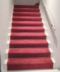 Dazzling Antique Brass Stair Rod Kit With Brackets Screws And End Caps For Runner Carpet Secure Your Steps While Adding Classy Vibes To Any Home With This Durable 34 Inch Holder Set That Boasts A Smooth Finish And Timeless Style on red carpeted stairs