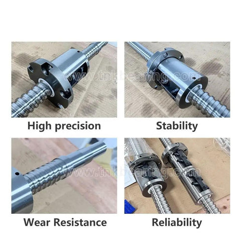 Upgrade Your Heavy Duty Machining Setup With This Slaying 2500mm Block 5010 Ground Linear Guide And 600mm Lead Ball Screw Nut Kit For Serious DIY Projects. metal ball screw nut kit, close-up