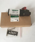 Heavy Duty Solenoid Directional Valve 4KB219 Plate Mount For Industrial Pneumatic Systems With AC220V DC24V Control Options To Fix Your Machine Fast, DC24V model with installation bracket.
