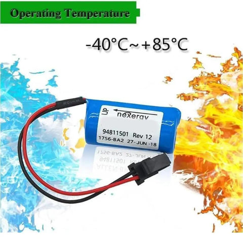50 Pack PLC Battery 1756-BA2 3V 1800mAh Non Rechargeable Lithium Battery with temperature range -40°C to +85°C