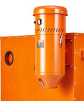 Beast 1.6 HP Dust Collector With Media Reclaimer, 1.8 Gallon Capacity, Universal Fit for Sandblaster Cabinets in bright orange