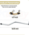 Adjustable LH/RH Steering Drag Link Set for Lawn Mower - Left and Right Drag Links, Pivot Link, Dust Cap - Compatible With Husqvarna Craftsman Poulan Pro Mowers - Replaces 436884 436885 436887 and 532436884 532436885 532436887, 4.19 and 16.85 inch
