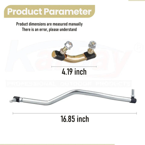 Adjustable LH/RH Steering Drag Link Set for Lawn Mower - Left and Right Drag Links, Pivot Link, Dust Cap - Compatible With Husqvarna Craftsman Poulan Pro Mowers - Replaces 436884 436885 436887 and 532436884 532436885 532436887, 4.19 and 16.85 inch