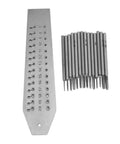 Super Cool Miniature Tap And Die Set Tool For Jewelry Making Or Watch Repair That Handles Tiny 0.7 To 2mm Metal Threads With Serious Precision And Ease; steel gauge and taps