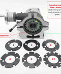 Heavy Duty Rock Solid Indexing Head Rotary Table For Vertical And Horizontal Milling Machines with reset pin and indexing plates.
