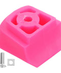 Universal Skate Brake Block for Roller Skates And Inline Pads, pink durable toe stopper with installation screw and plate