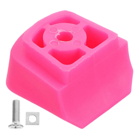 Universal Skate Brake Block for Roller Skates And Inline Pads, pink durable toe stopper with installation screw and plate