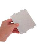Hand holding Microwave Waveguide Cover Replacement No Hassle Install With High Temperature Resistant Mica Sheet