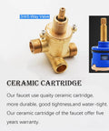 3/4/5 Way Brass Shower Panel Mixer Faucet Hot & Cold Water Control Valve Ceramic Cartridge with durable design