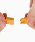 Close-up of XT30 Battery Connector Kit with 60 Connectors 30 Male and 30 Female Plus Heat Shrink Tubing for RC Drones
