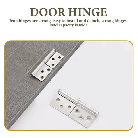 Heavy Duty Weld On Flag Door Hinges For Five Inch Thick Metal Doors Detachable Front And Household Iron Door Hardware Pair