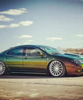 Killer Colorshift Pearl Auto Paint Basecoat Midcoat 128 Oz Gallon on custom vehicle finish showcasing color shift from teal to bronze.