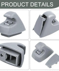 2 Pack Sun Visor Support Clips Anti Vibration Retainer Bracket For Chevy Cruze Sonic Spark And Buick Verano Replaces OEM 95994975 95994976 Gray