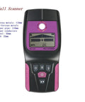 Digital Stud Finder And Wall Scanner Ace Up Your Sleeve For Hidden Metal Wood Copper Pipe AC Cable Live Wire Detection Deep Dive Up To 110mm Depth High Accuracy Saves You From A Drill Disaster 2Pc, showing front view with display.