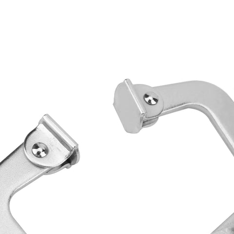 Close-up of 11 Inch Large C Clamp Locking Pliers Set With Swivel Pads showing heavy duty vise grip clamps.