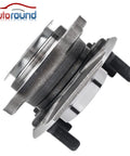 Side view of Pair Front Wheel Hub Assembly Replacement For Nissan Sentra 2007 2008 2009 2010 2011 2012 2.0L With ABS 4 Lug